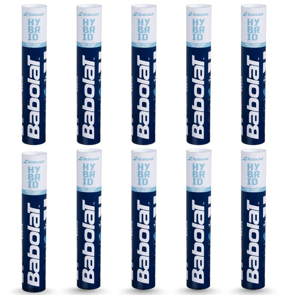 Babolat Hybrid Badminton Shuttlecock – 12 Pieces (Pack of 10)