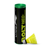Li-Ning Bolt Neo Nylon Badminton Shuttlecocks (Pack of 6, Yellow)