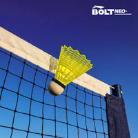 Li-Ning Bolt Neo Nylon Badminton Shuttlecocks (Pack of 6, Yellow)