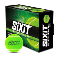 Sixit Lite Cricket Tennis Ball - Pack of 6, Green, Standard Size, Durable Rubber Material, Ideal for Practice and Casual Play - Best Price online Prokicksports.com