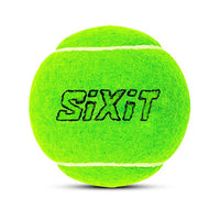 Sixit Lite Cricket Tennis Ball - Pack of 6, Green, Standard Size, Durable Rubber Material, Ideal for Practice and Casual Play - Best Price online Prokicksports.com