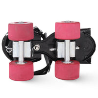 Cosco Tenacity Super Roller Skates (Senior, Multicolor / Maroon) – Quad Roller Skates with Rubber Wheels & Leatherette Shoes