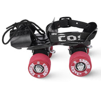 Cosco Tenacity Super Roller Skates (Senior, Multicolor / Maroon) – Quad Roller Skates with Rubber Wheels & Leatherette Shoes
