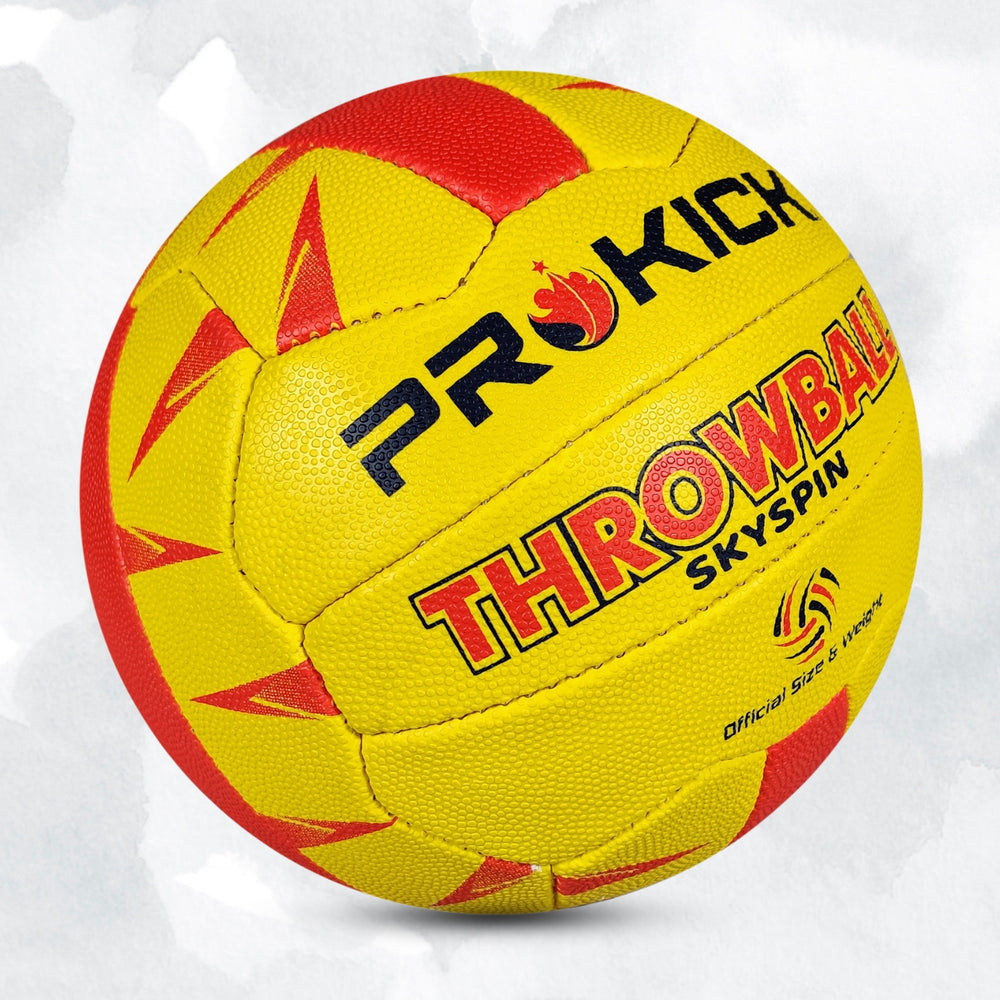 Prokick Skyspin Throwball, Yellow/Red - Size 5 (Indoor-Outdoor) - Best Price online Prokicksports.com