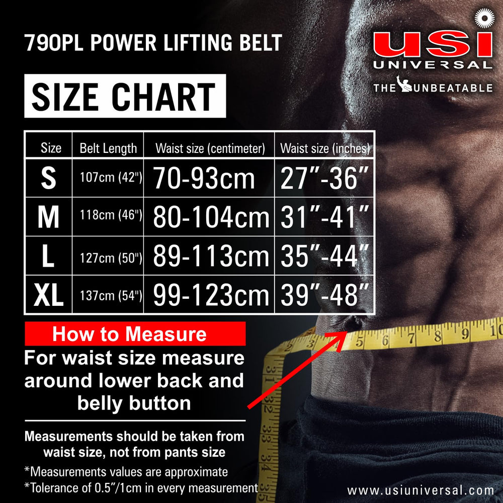 USI Universal 790PL Leather Power Lifting Belt