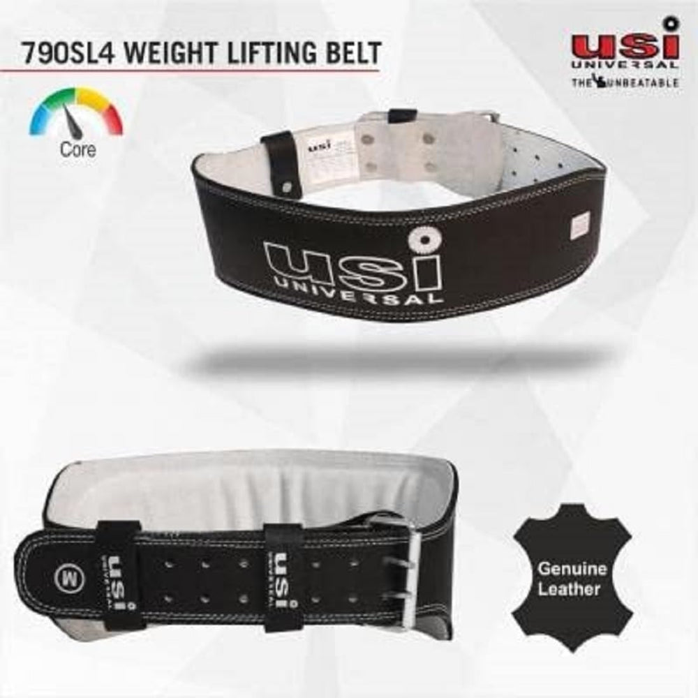 USI Universal 790SL4 Leather Power Lifting Belt