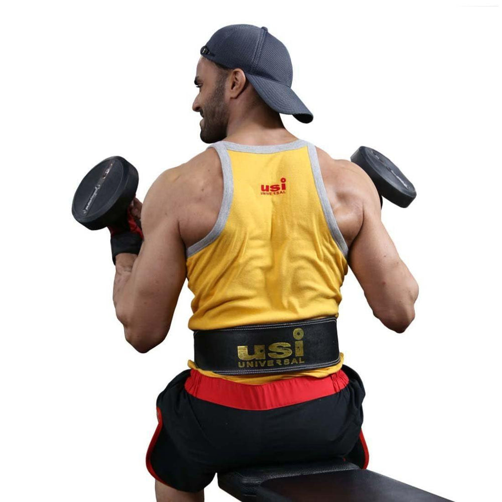 USI Universal 790SL4 Leather Power Lifting Belt
