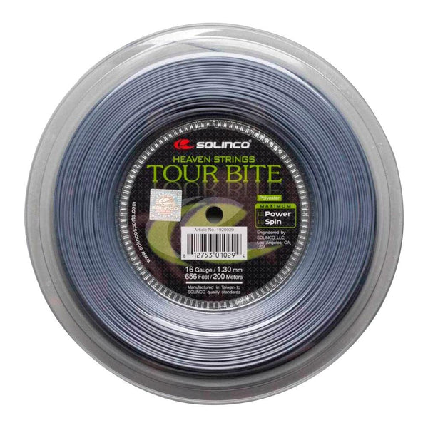 Solinco Tour Bite 200M Tennis String Reel, Grey