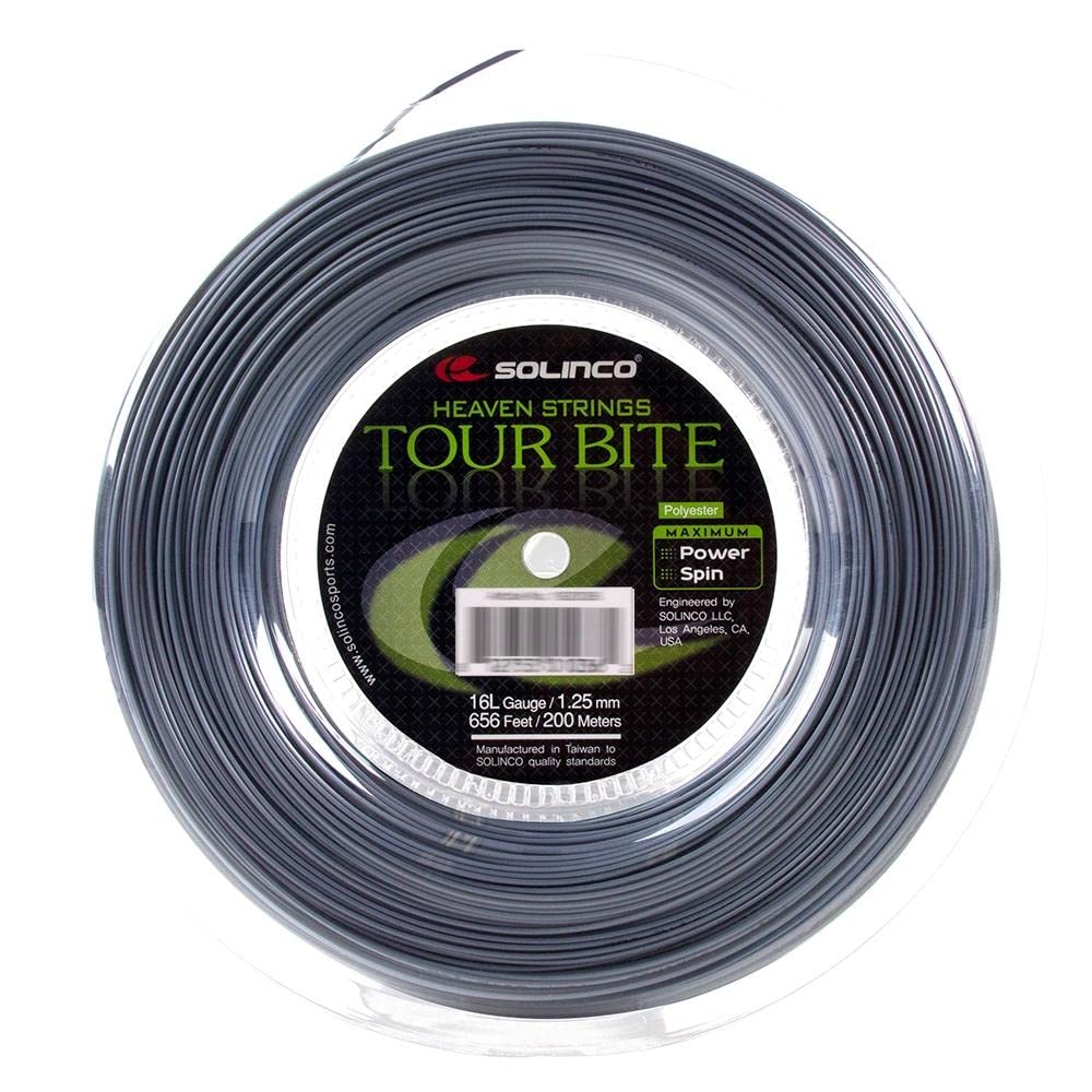 Solinco Tour Bite 200M Tennis String Reel, Grey - Best Price online Prokicksports.com
