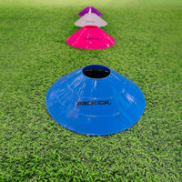 Prokick Plastic Space Markers Saucer Cones Set with Stand - 2 Inch Space Marker Cones, Multicolor Pack of 50 - Best Price online Prokicksports.com