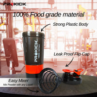 Prokick Sports Shaker Bottle, Spider - 600ml - Best Price online Prokicksports.com