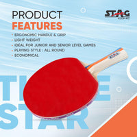 Stag Iconic 3 Star Table Tennis Racquet