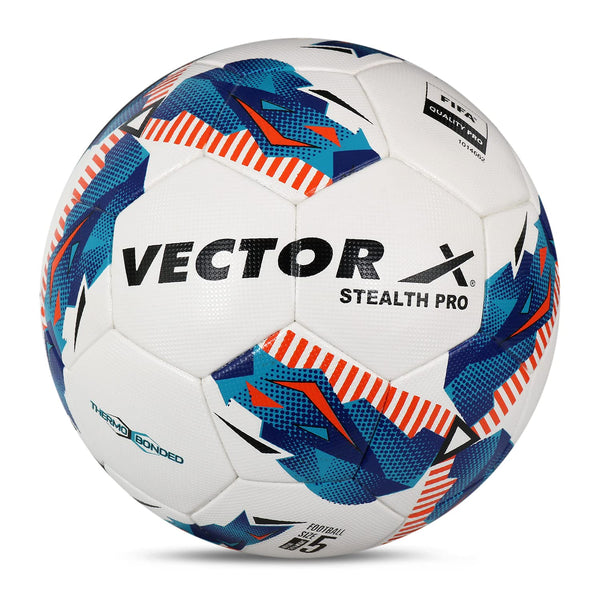Vector X Stealth Pro FIFA Quality Thermo Bonded Football Size 5 PU Grain Surface for Indoor Outdoor Training and Match Use for Adults 15+ Years