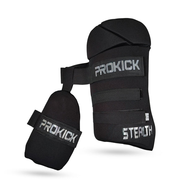 Prokick Stealth Right Hand Combo Cricket Thigh Pad (Black)