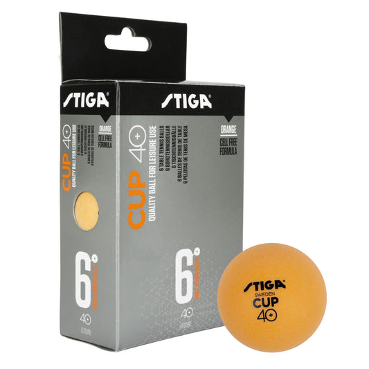 Stiga Cup 40+ Table Tennis Ball, Pack of 6 - Orange - Best Price online Prokicksports.com
