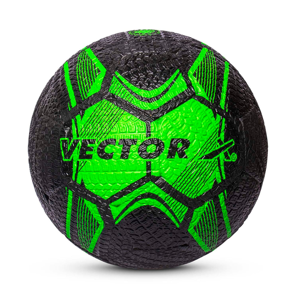 Vector X Street Soccer Football | Size 5 | Rubber Moulded Design, Durable Grip, All-Surface Play for Street, Hard Ground & Outdoor Training