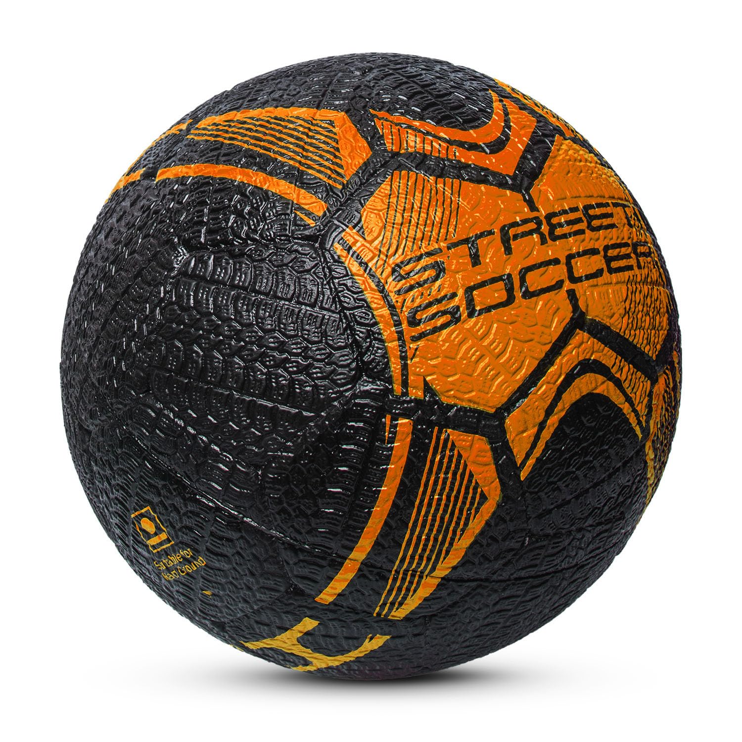 Vector X Street Soccer Football | Size 5 | Rubber Moulded Design, Durable Grip, All-Surface Play for Street, Hard Ground & Outdoor Training - Best Price online Prokicksports.com