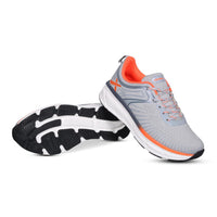 Vector X Stride Jogging Shoe, Grey/Orange | Lightweight Sports Shoes for Men | Comfortable Trainers for Running, Walking & Gym - Best Price online Prokicksports.com