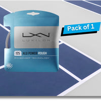 Luxilon ALU Power Rough 125 Tennis String Set Silver – Textured Co-Poly for Maximum Spin, Control, and Durability for Aggressive and Competitive Players - Best Price online Prokicksports.com
