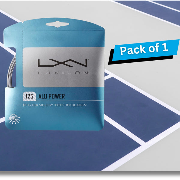 Luxilon ALU Power 125 Tennis String Set Silver – Pro-Level Control, Spin, and Durability for Aggressive Baseliners and Competitive Tournament Players