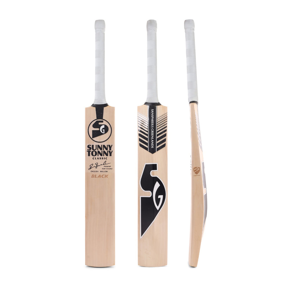 SG Sunny Tonny Classic Black English Willow Cricket Bat (SH) | Professional Cricket Bat for Power & Precision | Premium Grade English Willow | Thick Edges & Large Sweet Spot - Best Price online Prokicksports.com