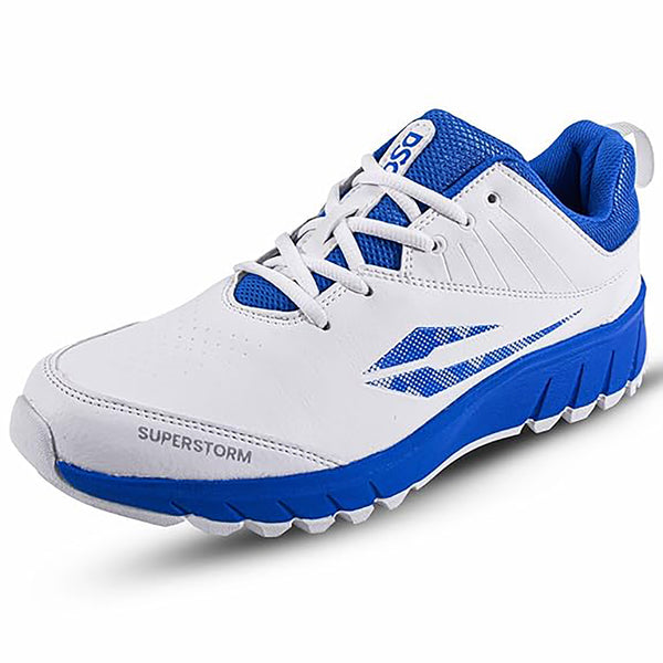 DSC Superstorm Cricket Shoes with Rubber Studs – Lightweight Durable Cricket Footwear for All Surfaces with Enhanced Grip, Comfort, and Performance