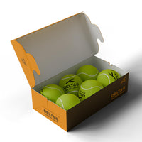 Hundred Delta 6 Super Light Cricket Tennis Balls – Pack of 6 Neon Yellow Balls for Practice & Soft Tennis Ball Cricket Matches - Best Price online Prokicksports.com