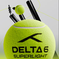 Hundred Delta 6 Super Light Cricket Tennis Balls – Pack of 6 Neon Yellow Balls for Practice & Soft Tennis Ball Cricket Matches - Best Price online Prokicksports.com