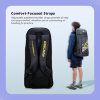Hundred Switch Pack Cricket Kit Bag – Lightweight Cricket Duffle Bag with Bat Pocket, Shoe Compartment & Easy Access Design for Daily Practice - Best Price online Prokicksports.com