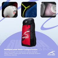 Hundred Switch Pack Cricket Kit Bag – Lightweight Cricket Duffle Bag with Bat Pocket, Shoe Compartment & Easy Access Design for Daily Practice - Best Price online Prokicksports.com