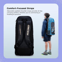Hundred Switch Pack Cricket Kit Bag – Lightweight Cricket Duffle Bag with Bat Pocket, Shoe Compartment & Easy Access Design for Daily Practice