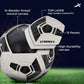 Vector X Synergy Thermo Fusion Football | Size 5 | Seamless PU Surface, Rubber Bladder, High Air Retention for Match & Training – All Weather Use - Best Price online Prokicksports.com