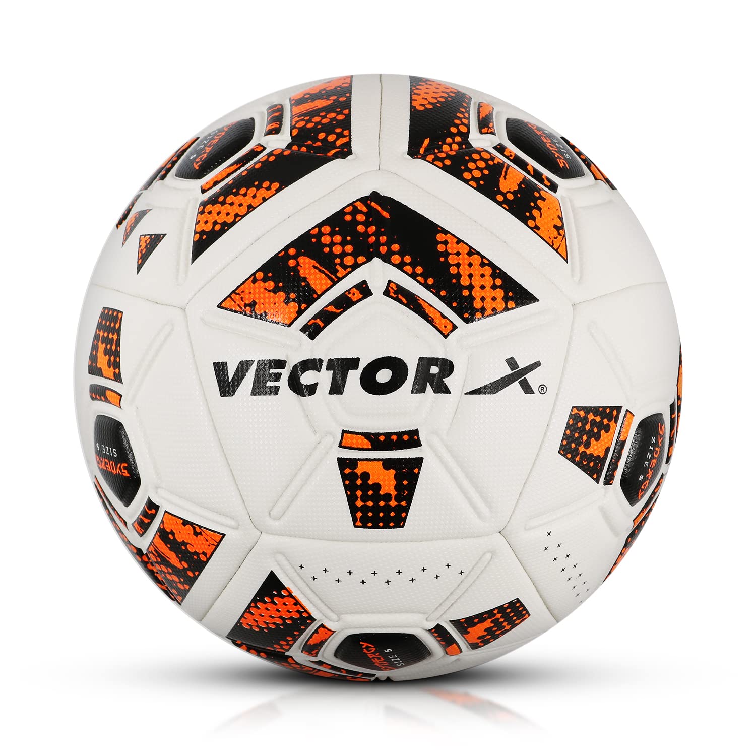 Vector X Synergy Thermo Fusion Football | Size 5 | Seamless PU Surface, Rubber Bladder, High Air Retention for Match & Training – All Weather Use - Best Price online Prokicksports.com