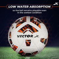 Vector X Synergy Thermo Fusion Football | Size 5 | Seamless PU Surface, Rubber Bladder, High Air Retention for Match & Training – All Weather Use - Best Price online Prokicksports.com
