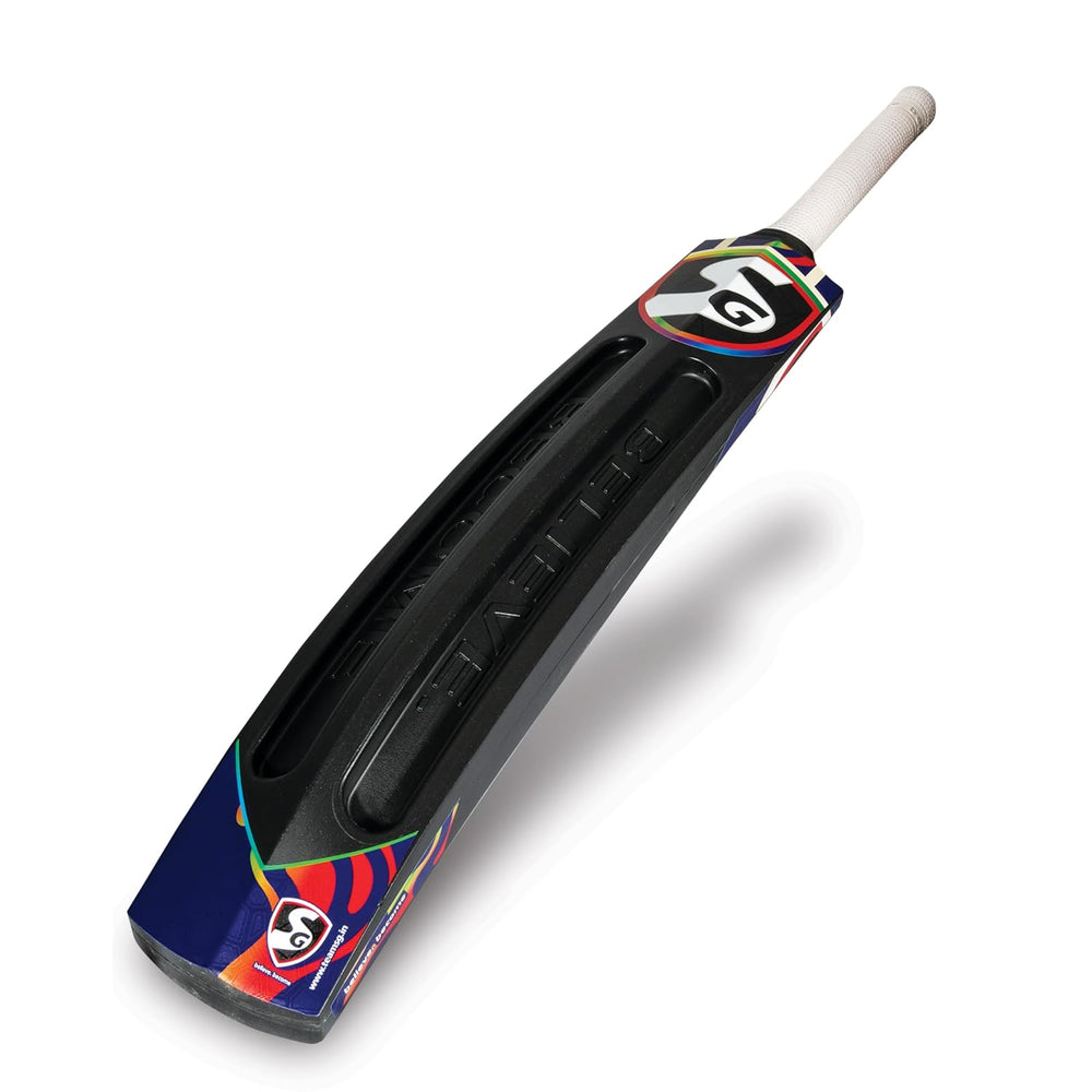 SG T-100 Plastic Cricket Bat – Short Handle, Lightweight Durable Bat for Tennis Ball Cricket, Kids & Beginners, Ideal for Outdoor Practice - Best Price online Prokicksports.com