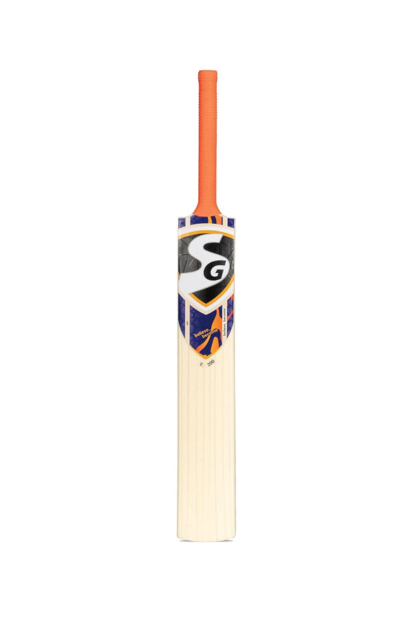 SG T-200 Durable Plastic Cricket Bat – SH, Full-Size Lightweight Bat for Tennis Ball Play, Kids, Beginners, Outdoor Practice & Gully Cricket