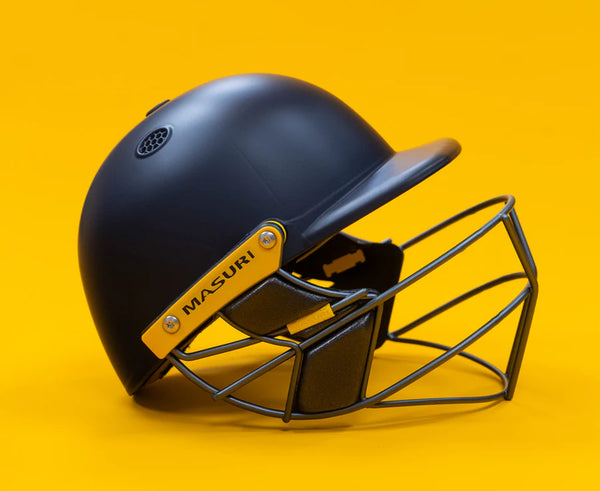 Masuri T Line Plus Steel Cricket Helmet Navy Blue | Premium Head Protection | Lightweight Professional Cricket Helmet for Players