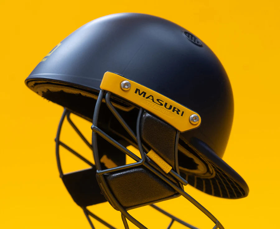 Masuri T Line Plus Titanium Cricket Helmet Navy Blue | Ultra-Lightweight, Strong & Safe | Professional Cricket Helmet | Premium Protection Gear for Batsmen - Best Price online Prokicksports.com