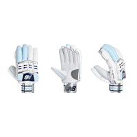 New Balance TC 10i Pro RH Batting Gloves – White/Blue Professional Cricket Gloves with Superior Grip, Comfort & Protection - Best Price online Prokicksports.com