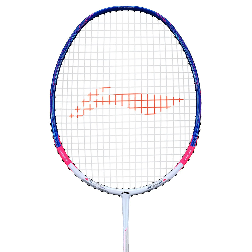 Li-Ning Tectonic 7I Full-Carbon Fiber Badminton Racket, Unstrung (White/Blue/Pink) - Best Price online Prokicksports.com
