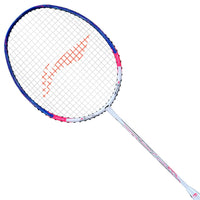 Li-Ning Tectonic 7I Full-Carbon Fiber Badminton Racket, Unstrung (White/Blue/Pink) - Best Price online Prokicksports.com