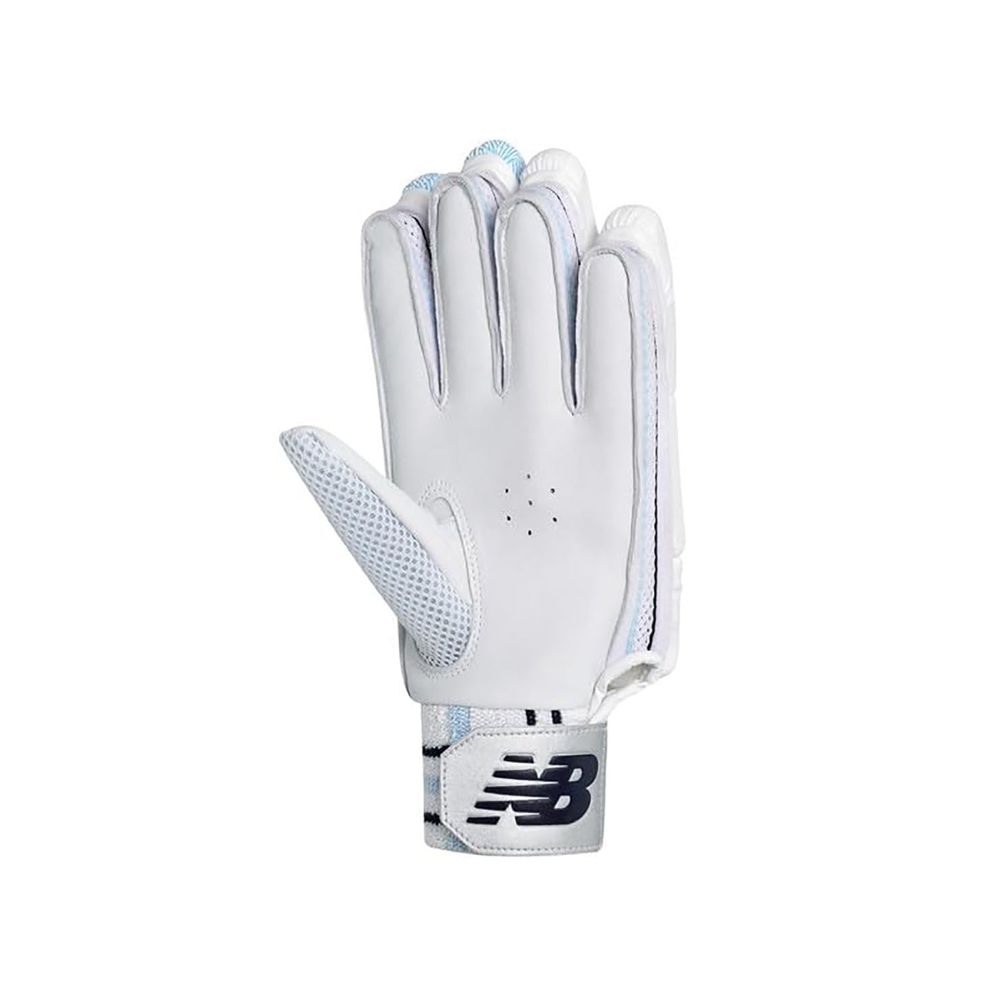 New Balance TC 6i RH Batting Gloves – White/Blue Lightweight Cricket Gloves for Right-Hand Players with Grip & Protection - Best Price online Prokicksports.com