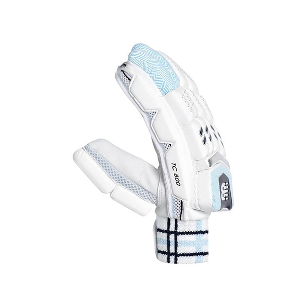 New Balance TC 8i Right-Hand Batting Gloves – Blue/White Lightweight Cricket Gloves for Grip, Protection & Comfort