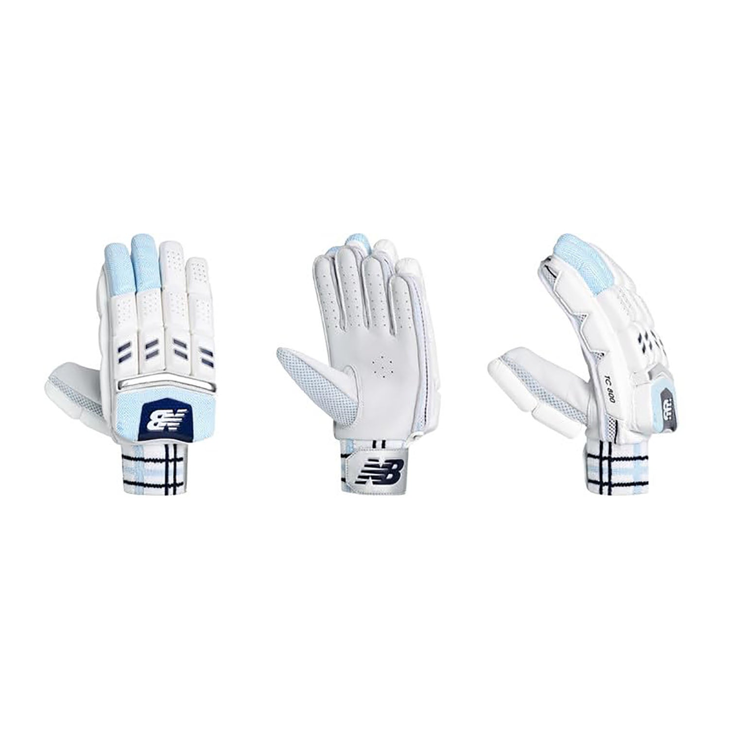 New Balance TC 8i Right-Hand Batting Gloves – Blue/White Lightweight Cricket Gloves for Grip, Protection & Comfort - Best Price online Prokicksports.com