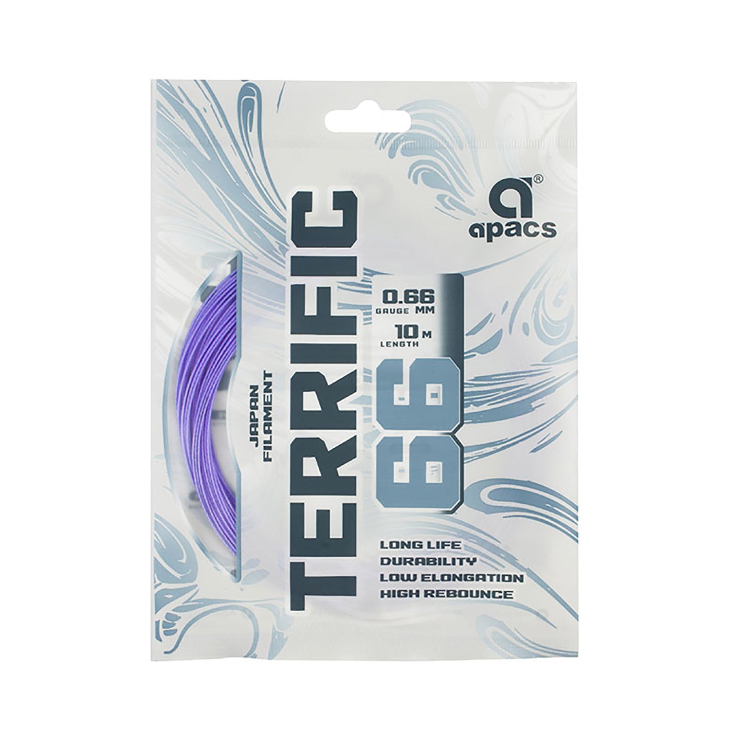 Apacs Terrific 66 Badminton String Assorted Colors – High Repulsion Durable Performance String for Fast, Powerful, and Control-Oriented Players - Best Price online Prokicksports.com