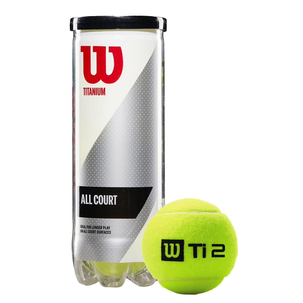 Wilson Titanium All Court Tennis Balls Can (1 Can) - Best Price online Prokicksports.com