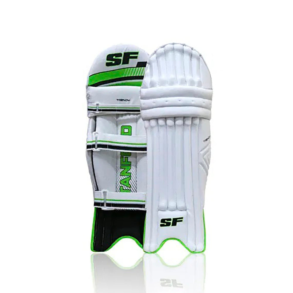 SF Trendy Right-Hand Cricket Batting Legguard – Lightweight Protective Pads for Leather Ball Cricket and Club-Level Practice Matches