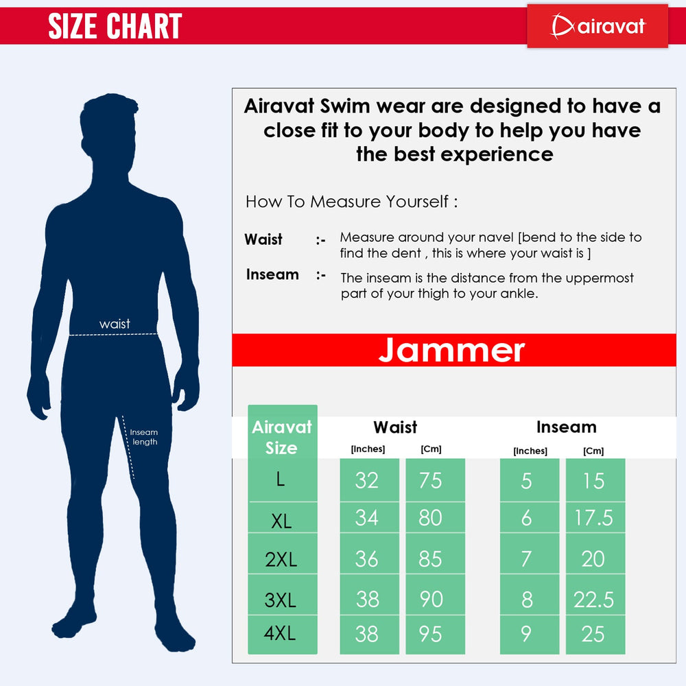 Airavat Zetus 1501 Men's Swimming Trunk | Quick-Dry, Stretchable & Comfortable Swimwear | Durable Fabric for Training & Leisure Swimming - Best Price online Prokicksports.com