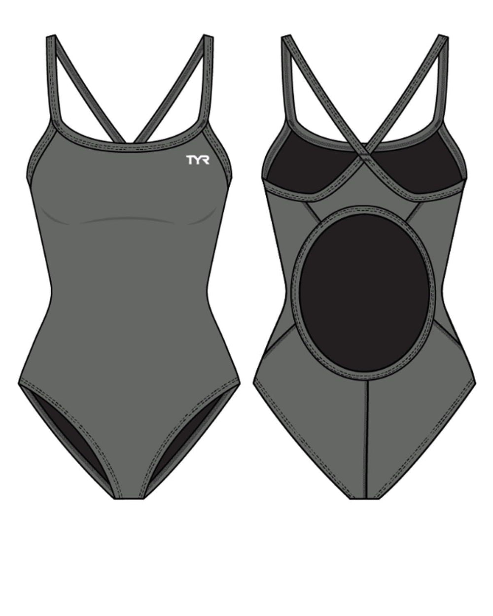 TYR Sport Women's Solid Diamondback Swimsuit | One-Piece Racerback with UPF 50+ & Chlorine Resistance