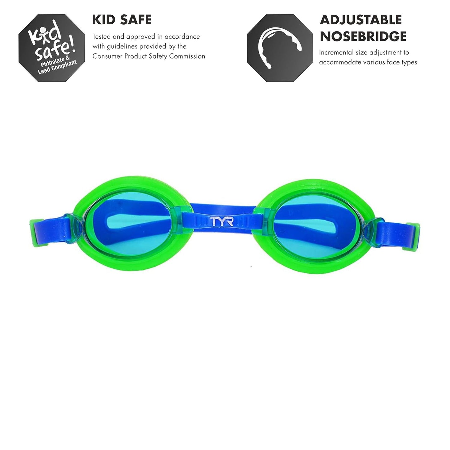 TYR Qualifire Kid's Swimming Goggles,Juniors - Best Price online Prokicksports.com